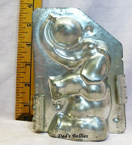 old antique metal vintage chocolate mold for sale unique gift elephant