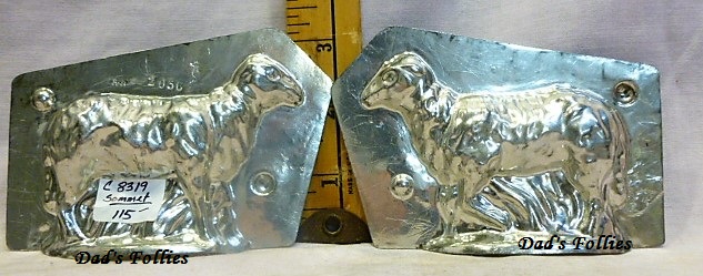 old antique metal vintage chocolate mold for sale unique gift lamb