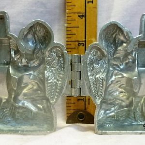 old antique vintage pewter ice cream mold for sale holiday
