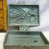 old antique vintage pewter ice cream mold for sale holiday Christmas card santa