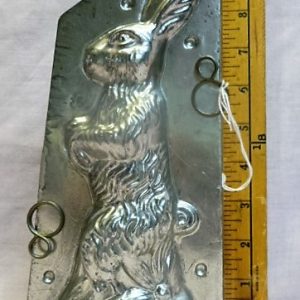 old metal vintage antique chocolate mold for sale rabbit