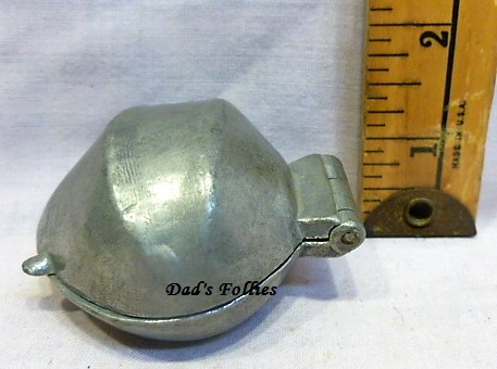 old antique metal pewter vintage ice cream mold for sale food