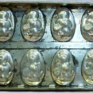 old antique metal vintage chocolate mold for sale unique gift Flat tray