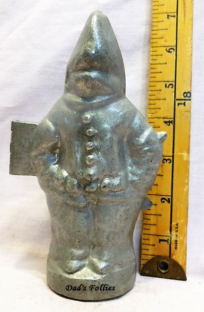old antique vintage pewter ice cream mold for sale