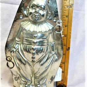 old antique metal vintage chocolate mold for sale clown