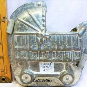old antique metal vintage chocolate mold for sale Anton REiche