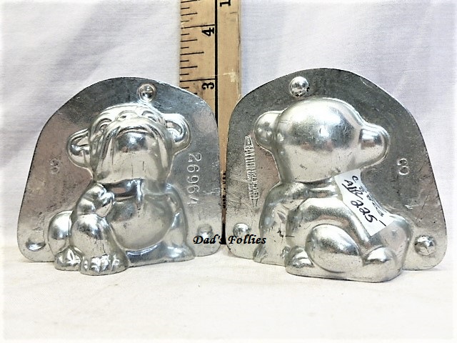 old antique metal vintage chocolate mold for sale animal