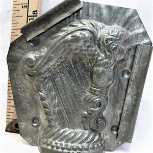 old antique metal vintage chocolate mold for sale music
