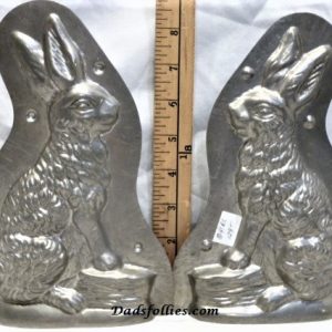 old metal vintage antique chocolate mold for sale unique rabbit