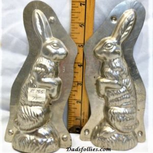 old metal vintage antique chocolate mold for sale unique rabbit