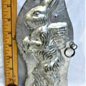 old metal vintage antique chocolate mold for sale bunny